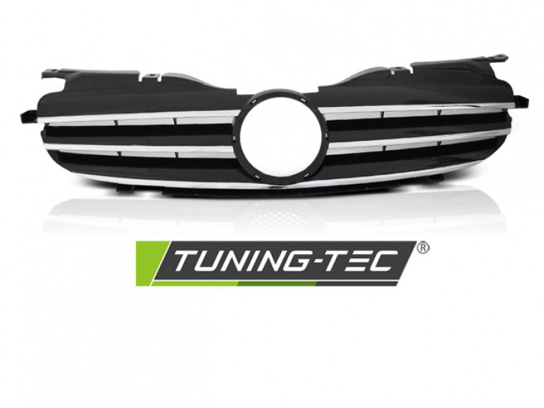 Upgrade Sportgrill / Kühlergrill für Mercedes Benz SLK R170 96-04 schwarz/chrom